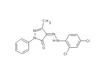 4-[(2,4-dichlorophenyl)hydrazono]-5-methyl-2-phenyl-2,4-dihydro-3H-pyrazol-3-one