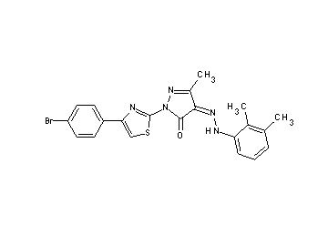 2-[4-(4-bromophenyl)-1,3-thiazol-2-yl]-4-[(2,3-dimethylphenyl)hydrazono]-5-methyl-2,4-dihydro-3H-pyrazol-3-one