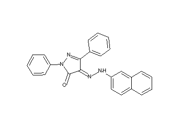 4-(2-naphthylhydrazono)-2,5-diphenyl-2,4-dihydro-3H-pyrazol-3-one