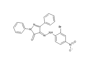4-[(2-bromo-4-nitrophenyl)hydrazono]-2,5-diphenyl-2,4-dihydro-3H-pyrazol-3-one