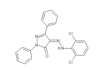 4-[(2,6-dichlorophenyl)hydrazono]-2,5-diphenyl-2,4-dihydro-3H-pyrazol-3-one