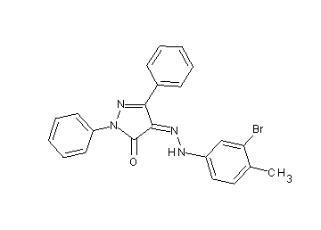 4-[(3-bromo-4-methylphenyl)hydrazono]-2,5-diphenyl-2,4-dihydro-3H-pyrazol-3-one