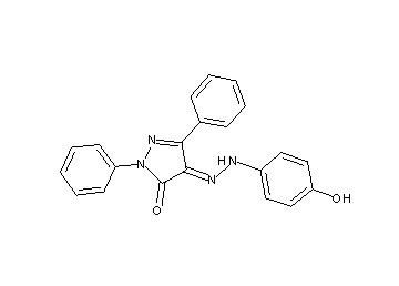 4-[(4-hydroxyphenyl)hydrazono]-2,5-diphenyl-2,4-dihydro-3H-pyrazol-3-one