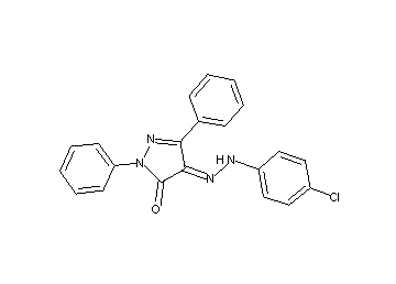4-[(4-chlorophenyl)hydrazono]-2,5-diphenyl-2,4-dihydro-3H-pyrazol-3-one