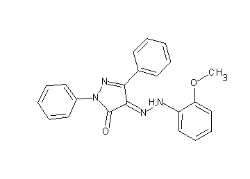 4-[(2-methoxyphenyl)hydrazono]-2,5-diphenyl-2,4-dihydro-3H-pyrazol-3-one