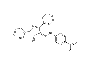 4-[(4-acetylphenyl)hydrazono]-2,5-diphenyl-2,4-dihydro-3H-pyrazol-3-one