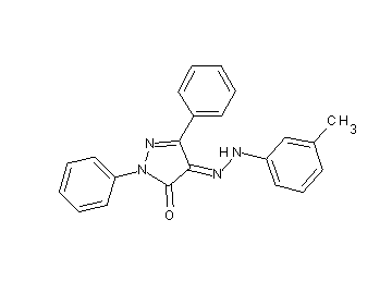 4-[(3-methylphenyl)hydrazono]-2,5-diphenyl-2,4-dihydro-3H-pyrazol-3-one