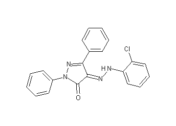 4-[(2-chlorophenyl)hydrazono]-2,5-diphenyl-2,4-dihydro-3H-pyrazol-3-one