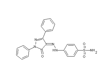 4-[2-(5-oxo-1,3-diphenyl-1,5-dihydro-4H-pyrazol-4-ylidene)hydrazino]benzenesulfonamide