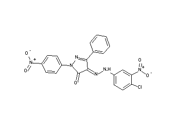 4-[(4-chloro-3-nitrophenyl)hydrazono]-2-(4-nitrophenyl)-5-phenyl-2,4-dihydro-3H-pyrazol-3-one