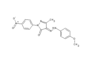 4-[(4-methoxyphenyl)hydrazono]-5-methyl-2-(4-nitrophenyl)-2,4-dihydro-3H-pyrazol-3-one