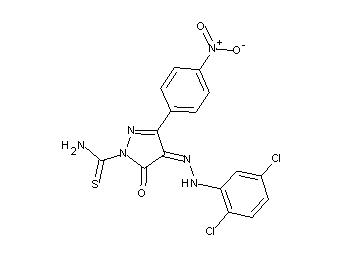 4-[(2,5-dichlorophenyl)hydrazono]-3-(4-nitrophenyl)-5-oxo-4,5-dihydro-1H-pyrazole-1-carbothioamide