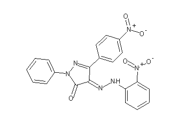 5-(4-nitrophenyl)-4-[(2-nitrophenyl)hydrazono]-2-phenyl-2,4-dihydro-3H-pyrazol-3-one