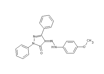 4-[(4-methoxyphenyl)hydrazono]-2,5-diphenyl-2,4-dihydro-3H-pyrazol-3-one