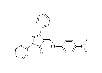 4-[(4-nitrophenyl)hydrazono]-2,5-diphenyl-2,4-dihydro-3H-pyrazol-3-one