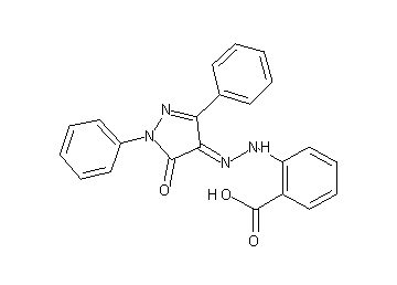 2-[2-(5-oxo-1,3-diphenyl-1,5-dihydro-4H-pyrazol-4-ylidene)hydrazino]benzoic acid