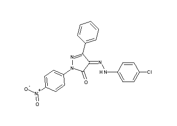 4-[(4-chlorophenyl)hydrazono]-2-(4-nitrophenyl)-5-phenyl-2,4-dihydro-3H-pyrazol-3-one