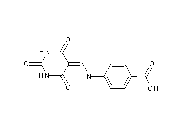 4-[2-(2,4,6-trioxotetrahydro-5(2H)-pyrimidinylidene)hydrazino]benzoic acid