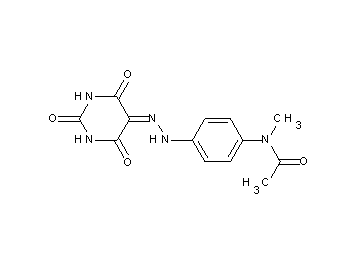 N-methyl-N-{4-[2-(2,4,6-trioxotetrahydro-5(2H)-pyrimidinylidene)hydrazino]phenyl}acetamide