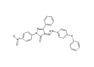 2-(4-nitrophenyl)-4-[(4-phenoxyphenyl)hydrazono]-5-phenyl-2,4-dihydro-3H-pyrazol-3-one