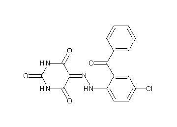 5-[(2-benzoyl-4-chlorophenyl)hydrazono]-2,4,6(1H,3H,5H)-pyrimidinetrione