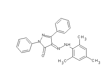 4-(mesitylhydrazono)-2,5-diphenyl-2,4-dihydro-3H-pyrazol-3-one