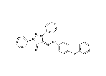 4-[(4-phenoxyphenyl)hydrazono]-2,5-diphenyl-2,4-dihydro-3H-pyrazol-3-one