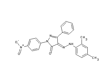 4-[(2,4-dimethylphenyl)hydrazono]-2-(4-nitrophenyl)-5-phenyl-2,4-dihydro-3H-pyrazol-3-one - Click Image to Close