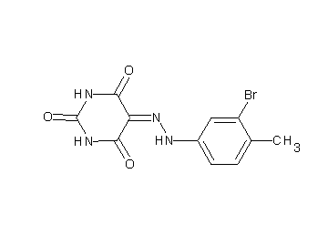 5-[(3-bromo-4-methylphenyl)hydrazono]-2,4,6(1H,3H,5H)-pyrimidinetrione