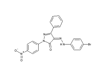 4-[(4-bromophenyl)hydrazono]-2-(4-nitrophenyl)-5-phenyl-2,4-dihydro-3H-pyrazol-3-one