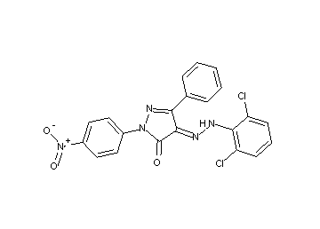 4-[(2,6-dichlorophenyl)hydrazono]-2-(4-nitrophenyl)-5-phenyl-2,4-dihydro-3H-pyrazol-3-one
