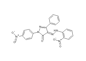 2-(4-nitrophenyl)-4-[(2-nitrophenyl)hydrazono]-5-phenyl-2,4-dihydro-3H-pyrazol-3-one