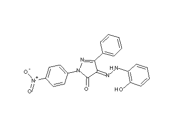 4-[(2-hydroxyphenyl)hydrazono]-2-(4-nitrophenyl)-5-phenyl-2,4-dihydro-3H-pyrazol-3-one
