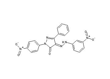 2-(4-nitrophenyl)-4-[(3-nitrophenyl)hydrazono]-5-phenyl-2,4-dihydro-3H-pyrazol-3-one