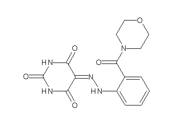 5-{[2-(4-morpholinylcarbonyl)phenyl]hydrazono}-2,4,6(1H,3H,5H)-pyrimidinetrione - Click Image to Close