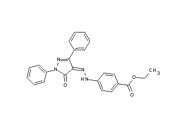 ethyl 4-[2-(5-oxo-1,3-diphenyl-1,5-dihydro-4H-pyrazol-4-ylidene)hydrazino]benzoate - Click Image to Close