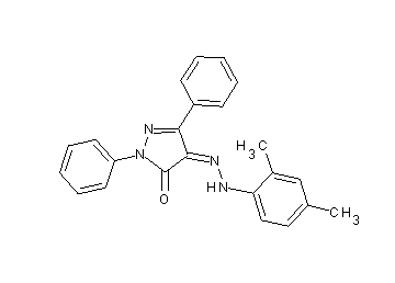 4-[(2,4-dimethylphenyl)hydrazono]-2,5-diphenyl-2,4-dihydro-3H-pyrazol-3-one