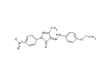 4-[(4-ethoxyphenyl)hydrazono]-5-methyl-2-(4-nitrophenyl)-2,4-dihydro-3H-pyrazol-3-one
