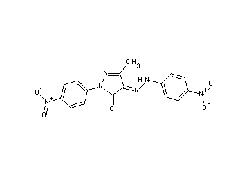 5-methyl-2-(4-nitrophenyl)-4-[(4-nitrophenyl)hydrazono]-2,4-dihydro-3H-pyrazol-3-one