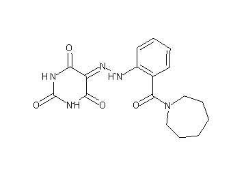 5-{[2-(1-azepanylcarbonyl)phenyl]hydrazono}-2,4,6(1H,3H,5H)-pyrimidinetrione