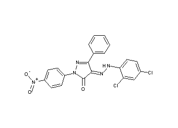 4-[(2,4-dichlorophenyl)hydrazono]-2-(4-nitrophenyl)-5-phenyl-2,4-dihydro-3H-pyrazol-3-one