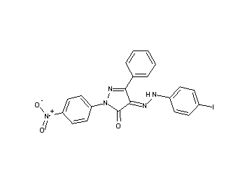 4-[(4-iodophenyl)hydrazono]-2-(4-nitrophenyl)-5-phenyl-2,4-dihydro-3H-pyrazol-3-one