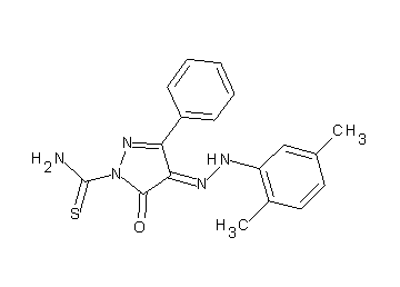 4-[(2,5-dimethylphenyl)hydrazono]-5-oxo-3-phenyl-4,5-dihydro-1H-pyrazole-1-carbothioamide
