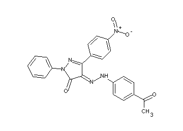 4-[(4-acetylphenyl)hydrazono]-5-(4-nitrophenyl)-2-phenyl-2,4-dihydro-3H-pyrazol-3-one