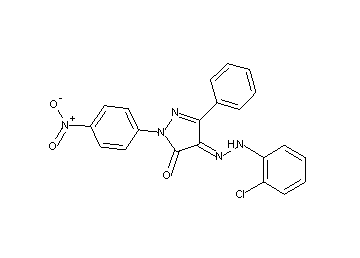 4-[(2-chlorophenyl)hydrazono]-2-(4-nitrophenyl)-5-phenyl-2,4-dihydro-3H-pyrazol-3-one