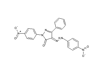 2-(4-nitrophenyl)-4-[(4-nitrophenyl)hydrazono]-5-phenyl-2,4-dihydro-3H-pyrazol-3-one