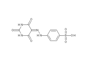 4-[2-(2,4,6-trioxotetrahydro-5(2H)-pyrimidinylidene)hydrazino]benzenesulfonic acid