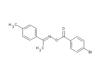 1-(4-methylphenyl)ethanone O-(4-bromobenzoyl)oxime 1-(4-methylphenyl)ethanone O-(4-bromobenzoyl)oxime