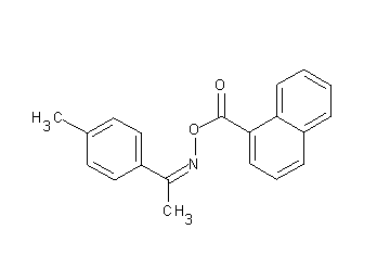 1-(4-methylphenyl)ethanone O-1-naphthoyloxime