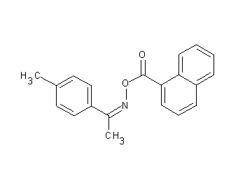 1-(4-methylphenyl)ethanone O-1-naphthoyloxime 1-(4-methylphenyl)ethanone O-1-naphthoyloxime